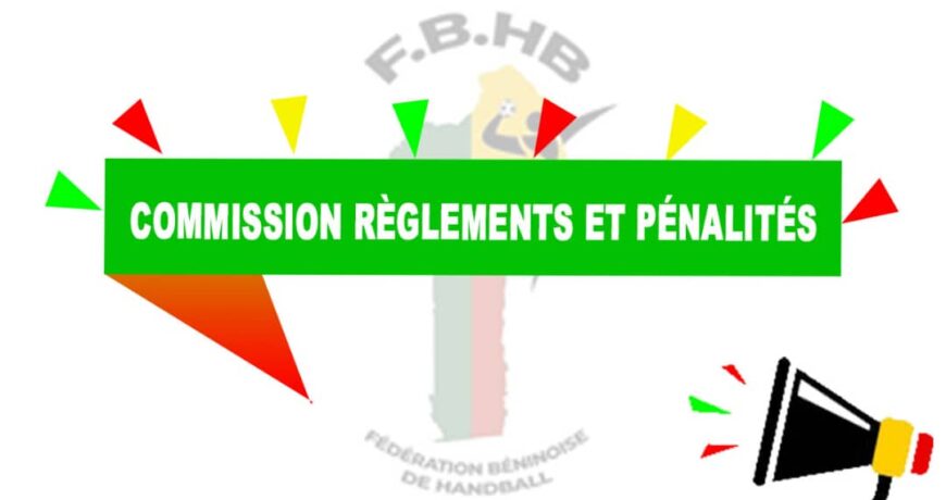 Commission Règlements et pénalités